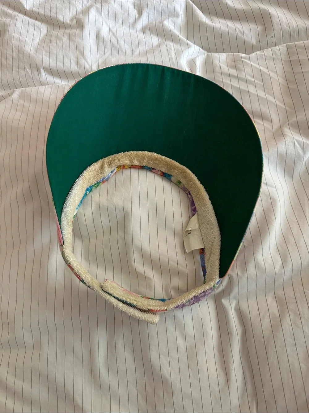 💜 3/30 Vintage Triangle Headwear - Floral Sun Visor